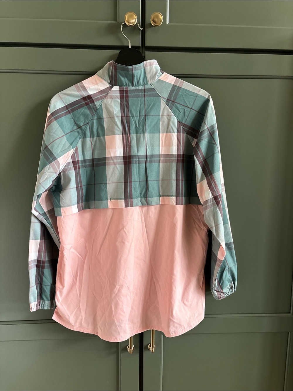 EUC LL Bean Windbreaker Women’s Pullover Plaid Lightweight Jacket ID #514065 M - Picture 14 of 15